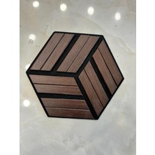 Ddtrend 3 Boyutlu Altıgen Akustik Duvar Paneli Mdf Ahşap Siyah Keçeli 15-25-29 cm