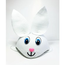 Ayder Timya Beyaz Renk Kulaklı Tavşan Şapkası Hayvan Şapkası TG/Tmya1395 207458