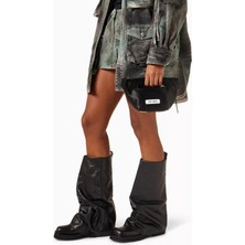 The Attico Via Dei Giardini 15 Saten Tote Çanta, Suya Dayanıklı & Omuz Askılı