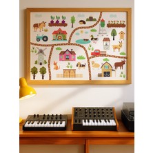 Fuart.Co Sihirli Çiftlik Dijital Baskı Çocuk Odası Posteri (Çerçevesiz) DAFU