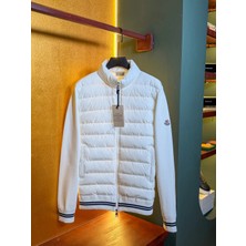 Moncler Logo Detaylı Erkek Çelik Örme Mont