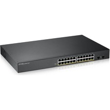 Verto Zyxel GS1900-24HP V2, 24 Port, Gigabit, Poe 170W, 2 Port Gigabit Sfp, Yönetilebilir, Rackmount Switch