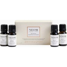 Neom Wellbeing 4’lü Esansiyel Yağ Karışımları Seti, Stres Azaltıcı, Uyku, Enerji ve Mutluluk