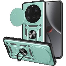 CPT83 Xiaomi Mi 15 Ultra Kılıf Pars Lens Yüzüklü Silikon - Yeşil STEPLYA-48387