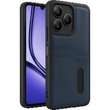 CPT83 Realme Note 50 4g Kılıf Sara Kartvizitli Deri Kılıf - Lacivert STEPLYA-48387