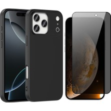 Vendas Apple iPhone 17 Pro Kılıf Zore Mara Lansman Kapak + Hayalet Tempered Cam Ekran Koruyucu