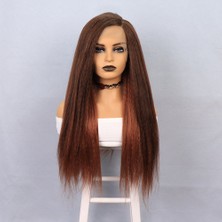 TeknoKapsül Kızıl Kahve Yaki Afro Peruk