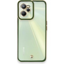 Realme C35 Kılıf Liva Lens Silikon - Yeşil KAYALI27-Y7898UKY