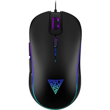 Gamdias Gamdıas Aura Gs3, Çok Renkli Aydınlatma,  USB Kablolu, 6 Tuşlu, Gaming Mouse, 3.600 Dpı, Siyah