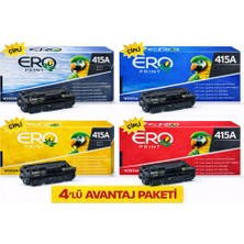 Ero Print HP Color LaserJet Enterprise MFP M480F Muadil Toner - Standart Kapasiteli 4 Renk Çipli Muadil Toner