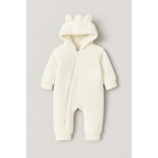 Bubito Peluş Unisex Bebek Çocuk Uyku Tulumu Welsoft-Beyaz