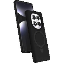 Xiaomi Redmi Note 14 Pro 4g Regal Magsafe Standlı Kapak - Siyah KAYALI27-Y7898UKY