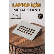 3art Metal Dekorasyon Laptop Standı -  Ergonomik Masaüstü Notebook Yükseltici -  Havalandırmalı Laptop Tutucu
