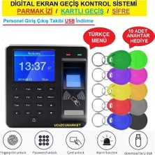 Digital Ekran Geçiş Kontrol Sistemi (Parmak Izi-Şifre-Kartlı Geçiş-Usb Personel Takip)