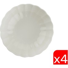 Kütahya Porselen Bone Luz Krem Çorba Kasesi 15CM 4 Lü