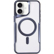 iPhone 16 Plus Kılıf Boyi Magsafe Silikon Kapak - Lacivert STEPLYA-3829