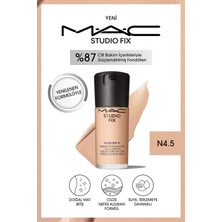 M.A.C Yenilenen Formüllü Studıo Fıx Fluıd Spf 15 Mat Fondöten-N4.5 30 Ml..