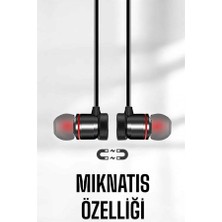 Mikrofonlu Kablosuz Sport Kulak Içi Mıknatıslı Kulaklık STEPLYA-3829