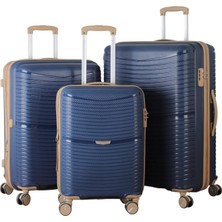 MÇS V379 Aura Y.üretim Pp Valiz Siyah Set