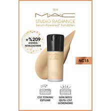 M.A.C Dolgun ve Işıltılı Cilt Için Studio Radiance NC15 Powered™ Serum Fondöten 30 ml