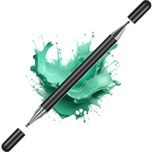 Sneezy Samsung Galaxy Tab A7 Lite T220 Ile Uyumlu Çift Uçlu Hassas Dokunmatik Stylus Kalem Gecikmesiz