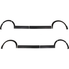 Volkswagen T5 2003 Set 11 Parça Çamurluk Kaplama Siyah Mat Asa Kum Desen Kısa Şase Çift Sürgülü