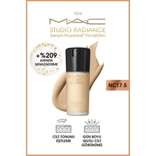 M.A.C Studio Radiance NC17.5 Powered™ Dolgun ve Işıltılı Cilt Serum Fondöten 30 ml