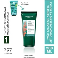 Yves Rocher Yağlı Saçlar İçin Arındırıcı Saç Peeling Maskesi 200 ml Okyanus Algi ve Beyaz Kill Detoks Vegan