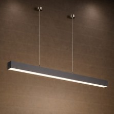 Lineer LED Aydınlatma 100CM 4000K Günışığı, Salon ve Ofis Kullanımı, Sarkıt Veya Sıva Üstü