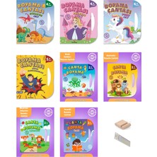 Yeti Kitap 2-5 Yaş Çanta Boyama Kitabı Seti 8 Kitap - +Tablet Standı+Okuma Ayracı