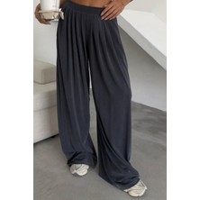 Feela Moda Premium Modal Kumaş Pileli Şalvar Kadın Pantolon 2012