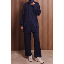 Balenbi Kadın Modal Kumaş Oversize Kapüşonlu Tesettür Takım 1132