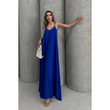 Balenbi Kadın Aerobin Kumaş Ayarlanabilir Askılı Uzun Elbise 1099