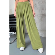 Feela Moda Premium Modal Kumaş Pileli Şalvar Kadın Pantolon 2012