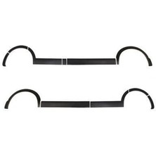 Volkswagen Transporter T6.1 2020 Set 11 Parça Çamurluk Kaplama Siyah Mat Asa Kum Desen Kısa Şase Çift Sürgülü