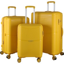 MÇS V379 Aura Y.üretim Pp Valiz Siyah Set