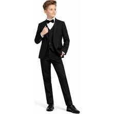 Ahengim Erkek Çocuk Slim Fit Premium Damatlık Smokin Takım Elbise AK4000