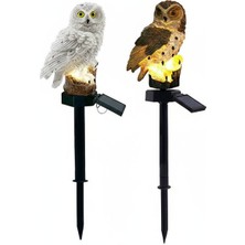 Baykuş Tasarımlı Solar Kazıklı Bahçe Aydınlatma LAVEEN-7889