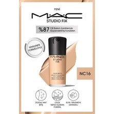 M.A.C Cilde Nefes Aldıran Hyalüronik Asit Içeren Mat Fondöten Spf 15 -NC16 30 ml PASSI.3153