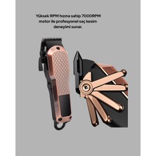 Erkek Bakım Makinesi – LCD Ekranlı 7000RPM Şarjlı Saç ve Sakal Kesme Cihazı LAVEEN-7889