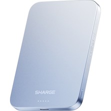 Sharge Aeromag 5.000mAh 20W Ultra Ince Manyetik Powerbank  - Havacılık Sınıfı Metal Gövde & Grafen Soğutma Sistemi - Qi2 Sertifikalı 15W Kablosuz  Taşınabilir Şarj