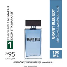 Yves Rocher Granit Bleu Edt 100 ml Erkek Parfüm Odunsu Marin Koku Uzun Süre Kalıcı Ferah Parfüm Sprey
