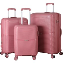 MÇS V379 Aura Y.üretim Pp Valiz Siyah Set