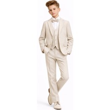Ahengim Erkek Çocuk Slim Fit Premium Damatlık Smokin Takım Elbise AK4000
