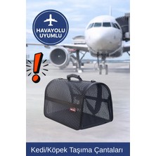 Migno Flybaghv Fileli Model Kedi/köpek Taşıma Çantaları/siyah/tüm Havayollarına Uyumlu!