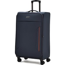 Fossil Ultra Light Büyük Boy Körüklü Kumaş Valiz – 360° 8 Tekerlekli, Hafif & Geniş Iç Hacim