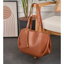 Özbu Mıknatıs Kapaklı Cüzdan Detaylı Büyük Boy El & Omuz Çanta