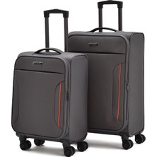 Fossil Ultra Light 2'li Valiz Seti Orta ve Kabin Boy  – 360° 8 Tekerlekli, Hafif & Geniş Iç Hacim