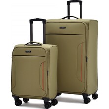 Fossil Ultra Light 2'li Valiz Seti Büyük ve Kabin Boy  – 360° 8 Tekerlekli, Hafif & Geniş Iç Hacim