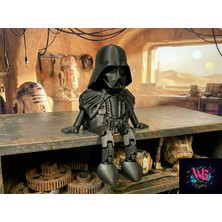 WLS Studio Darth Vader | Figür | Hareketli Ayaklar | Organik Malzeme | 6cm